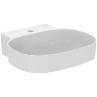 IDEAL STANDARD LINDA-X - Umyvadlo 500x480x135 mm, bílé lesklé, 1 otvor pro baterii, bez přepadu - Diamatec #T498501 - Bílá (Alpine)