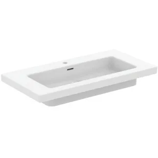 IDEAL STANDARD EXTRA - Nábytkové umyvadlo 1010x510x150 mm v bílé hedvábné matné barvě, 1 otvor pro baterii, s přepadem #T4366V1 - Silk white