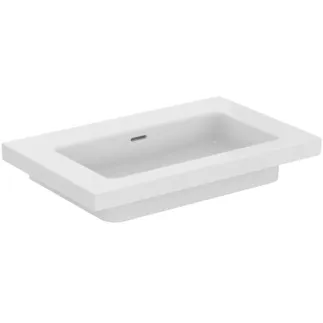 IDEAL STANDARD EXTRA - Nábytkové umyvadlo 810x510x150 mm v bílém lesku, bez otvoru pro baterii, s přepadem #T436501 - Bílá (Alpine)