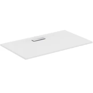 IDEAL STANDARD ULTRAFLAT NEW - Obdélníková sprchová vanička 1200x700x25 mm v bílém saténovém provedení, bez výsuvného odpadu - Odolná proti detergentům, světlu, bezbariérová, v souladu s DIN 18040, vysoká 25 mm #T4476V1 - Hedvábně bílá