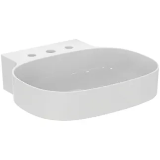 IDEAL STANDARD LINDA-X - Umyvadlo 500x480x135 mm, bílé lesklé, 3 otvory pro baterii, bez přepadu - Diamatec #T498601 - Bílá (Alpine)