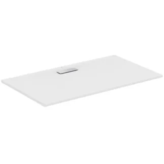IDEAL STANDARD ULTRAFLAT NEW - Obdélníková sprchová vanička 1400x800x25 mm v bílém saténovém provedení, bez výsuvného odpadu - Odolná proti detergentům, světlu, bezbariérová, podle DIN 18040, vysoká 25 mm #T4470V1 - Hedvábně bílá