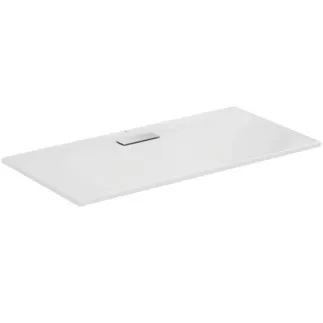IDEAL STANDARD ULTRAFLAT NEW - Obdélníková sprchová vanička 1400x700x25 mm v lesklé bílé barvě, bez výsuvného odpadu - Odolná proti detergentům, světlu, bezbariérová, podle DIN 18040, vysoká 25 mm #T447701 - Bílá (Alpine)