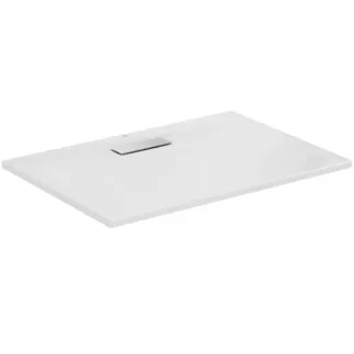 IDEAL STANDARD ULTRAFLAT NEW - Obdélníková sprchová vanička 1000x700x25 mm v lesklé bílé barvě, bez výsuvného odpadu - Odolná proti detergentům, světlu, bezbariérová, podle DIN 18040, vysoká 25 mm #T447501 - Bílá (Alpine)
