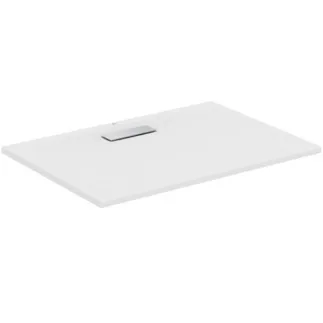IDEAL STANDARD ULTRAFLAT NEW - Obdélníková sprchová vanička 1000x700x25 mm v bílém saténovém provedení, bez výsuvného odpadu - Odolná proti detergentům, světlu, bezbariérová, v souladu s DIN 18040, vysoká 25 mm #T4475V1 - Hedvábně bílá