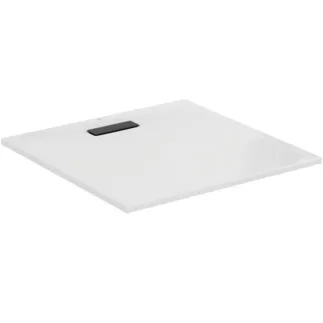 IDEAL STANDARD ULTRAFLAT NEW - Čtvercová sprchová vanička 900x900x25 mm v lesklé bílé barvě, bez výsuvného odpadu - Odolná proti detergentům, světlu, bezbariérová, podle DIN 18040, vysoká 25 mm #T446701 - Bílá (Alpine)