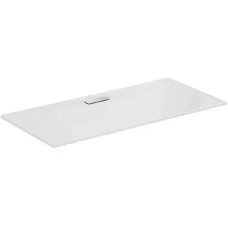 IDEAL STANDARD ULTRAFLAT NEW - Obdélníková sprchová vanička 1700x800x25 mm v lesklé bílé barvě, bez výsuvného odpadu - Odolná proti detergentům, světlu, bezbariérová, podle DIN 18040, vysoká 25 mm #T447201 - Bílá (Alpine)