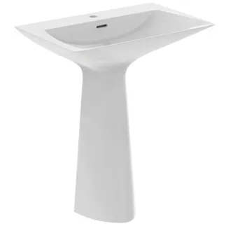 IDEAL STANDARD TIPO-Z - Umyvadlo 740x470x900 mm v bílé hedvábně matné barvě, 1 otvor pro baterii, s přepadem #T4425V1 - Hedvábně bílá