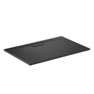 IDEAL STANDARD ULTRAFLAT NEW - Obdélníková sprchová vanička 1200x800x25 mm v černém saténovém provedení, bez výsuvného odpadu - Odolná proti detergentům, světlu, bezbariérová, podle DIN 18040, vysoká 25 mm #T4469V3 - Černá