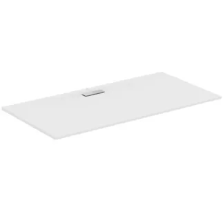 IDEAL STANDARD ULTRAFLAT NEW - Obdélníková sprchová vanička 1800x900x25 mm v bílém saténovém provedení, bez výsuvného odpadu - Odolná proti detergentům, světlu, bezbariérová, podle DIN 18040, vysoká 25 mm #T4487V1 - Hedvábně bílá