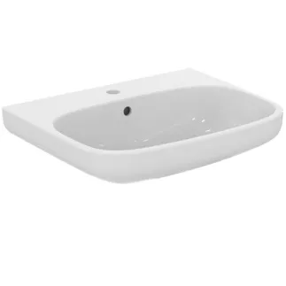 IDEAL STANDARD I.LIFE A - Umyvadlo 600x480x180 mm v bílé barvě, 1 otvor pro baterii, s přepadem - IdealPlus #T4511MA - White (Alpine) s Ideal Plus