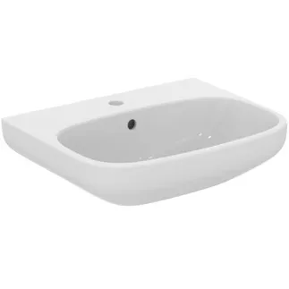 IDEAL STANDARD I.LIFE A - Umyvadlo 550x440x180 mm v bílém lesku, 1 otvor pro baterii, s přepadem #T451201 - Bílá (Alpine)