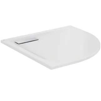 IDEAL STANDARD ULTRAFLAT NEW - Čtvercová sprchová vanička 800x800x25 mm v lesklé bílé barvě, bez výsuvného odpadu - odolná proti detergentům, světlu, bezbariérová, podle DIN 18040, vysoká 25 mm #T449101 - Bílá (Alpine)