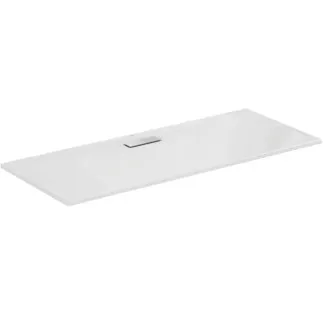 IDEAL STANDARD ULTRAFLAT NEW - Obdélníková sprchová vanička 1700x700x25 mm v lesklé bílé barvě, bez výsuvného odpadu - Odolná proti detergentům, světlu, bezbariérová, podle DIN 18040, vysoká 25 mm #T447901 - Bílá (Alpine)