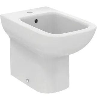 IDEAL STANDARD I.LIFE A - Volně stojící bidet 355x540x400 mm v bílém lesku, 1 otvor pro baterii, s přepadem #T452601 - Bílá (Alpine)