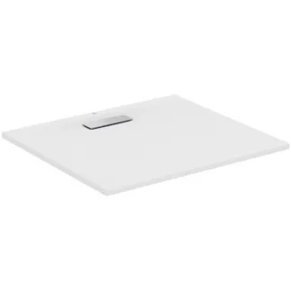 IDEAL STANDARD ULTRAFLAT NEW - Obdélníková sprchová vanička 900x800x25 mm v bílém saténovém provedení, bez výsuvného odpadu - Odolná proti detergentům, světlu, bezbariérová, podle DIN 18040, vysoká 25 mm #T4481V1 - Hedvábně bílá