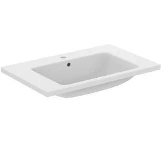 IDEAL STANDARD I.LIFE B - Nábytkové umyvadlo 810x510x180 mm v bílé barvě, 1 otvor pro baterii, s přepadem - IdealPlus #T4604MA - White (Alpine) s Ideal Plus