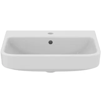 IDEAL STANDARD I.LIFE B - Umyvadlo 550x440x180 mm, bílé lesklé, 1 otvor pro baterii, s přepadem - SmartGuard+ #T4608HY - White (SmartGuard)