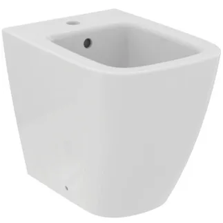 IDEAL STANDARD I.LIFE S - Volně stojící bidet 355x480x400 mm v bílém lesku, 1 otvor pro baterii, s přepadem #T459501 - Bílá (Alpine)