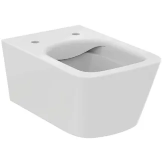 IDEAL STANDARD BLEND CUBE - Závěsný klozet 355x540x340 mm v bílé barvě, plné splachování CL1 4,5 - 6 l/min, horizontální odtok - CL1, CL2, EasyFix+, technologie splachování bez okrajů RimLS+, IdealPlus #T4656MA - Bílá (Alpine) s Ideal Plus