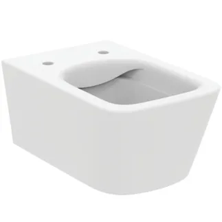 IDEAL STANDARD BLEND CUBE - Závěsný klozet 355x540x340 mm v bílé hedvábně matné barvě, plné splachování CL1 4,5 - 6 l/min, horizontální odtok - CL1, CL2, EasyFix+, bezokrajová splachovací technologie RimLS+ #T4656V1 - hedvábně bílá