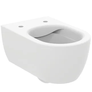 IDEAL STANDARD BLEND CURVE - Závěsný klozet 355x540x340 mm v bílé hedvábně matné barvě, plné splachování CL1 4,5 - 6 l/min, horizontální odtok - CL1, CL2, EasyFix+, bezokrajová technologie splachování RimLS+ #T4655V1 - hedvábně bílá