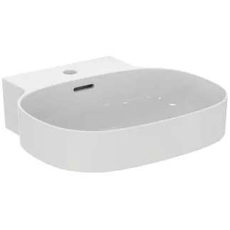 IDEAL STANDARD LINDA-X - Umyvadlo 500x480x155 mm, bílé lesklé, 1 otvor pro baterii, s přepadem - Diamatec #T498101 - Bílá (Alpine)