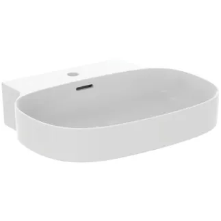 IDEAL STANDARD LINDA-X - Umyvadlo 600x500x155 mm v bílé hedvábné matné barvě, 1 otvor pro baterii, s přepadem - Diamatec #T4983V1 - hedvábně bílá