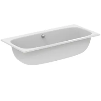 IDEAL STANDARD I.LIFE - Vana ve tvaru těla 1900x900x450 mm v bílé lesklé barvě, bez otvoru pro baterii, s přepadem, bez výsuvného odpadu - Odolná proti detergentům, odolná proti světlu #T476501 - Bílá (Alpine)
