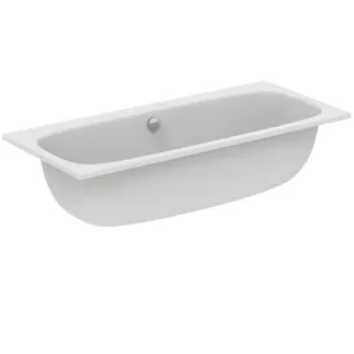 IDEAL STANDARD I.LIFE - Vana ve tvaru těla 1800x800x450 mm v bílé lesklé barvě, bez otvoru pro baterii, s přepadem, bez výsuvného odpadu - Odolná proti detergentům, odolná proti světlu #T476401 - Bílá (Alpine)