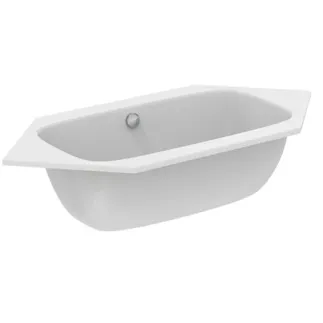 IDEAL STANDARD I.LIFE - Šestimístná vana 1900x900x450 mm v bílé lesklé barvě, bez otvoru pro baterii, s přepadem, bez výsuvného odpadu - Odolná proti detergentům, odolná proti světlu #T476701 - Bílá (Alpine)