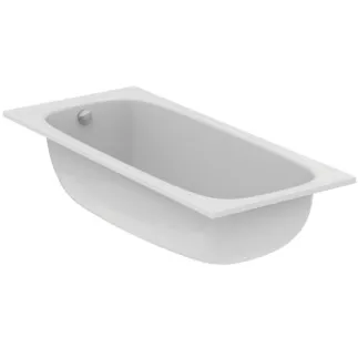 IDEAL STANDARD I.LIFE - Vana ve tvaru těla 1800x800x450 mm v bílé lesklé barvě, bez otvoru pro baterii, s přepadem, bez výsuvného odpadu - Odolná proti detergentům, odolná proti světlu #T476201 - Bílá (Alpine)