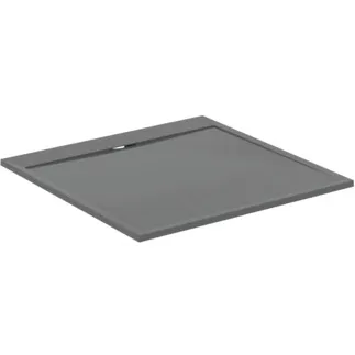 IDEAL STANDARD ULTRA FLAT S I.LIFE - Čtvercová sprchová vanička 1200x1200x30 mm v křemenné šedé barvě - antibakteriální, protiskluzový povrch, bezbariérová, v souladu s DIN 18040, možnost řezání na míru, opravitelná, výška 30 mm #T5242FS - křemenná šedá
