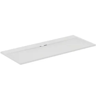 IDEAL STANDARD ULTRA FLAT S I.LIFE - Obdélníková sprchová vanička 1700x700x30 mm v bílé barvě carrara - Antibakteriální, protiskluzový povrch, bezbariérová, v souladu s DIN 18040, možnost řezání na míru, opravitelná, výška 30 mm #T5244FR - bílá carrara