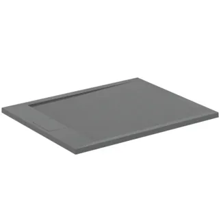 IDEAL STANDARD ULTRA FLAT S I.LIFE - Obdélníková sprchová vanička 1000x800x30 mm v křemenné šedé barvě - Antibakteriální, Protiskluzový povrch, Bezbariérová, podle DIN 18040, Lze řezat na míru, Opravitelná, výška 30 mm #T5223FS - Křemenná šedá
