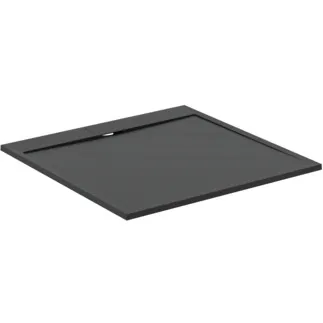 IDEAL STANDARD ULTRA FLAT S I.LIFE - Čtvercová sprchová vanička 1200x1200x30 mm v černé barvě - antibakteriální, protiskluzový povrch, bezbariérová, v souladu s DIN 18040, možnost řezání na míru, opravitelná, výška 30 mm #T5242FV - břidlice