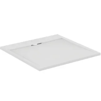 IDEAL STANDARD ULTRA FLAT S I.LIFE - Čtvercová sprchová vanička 900x900x30 mm v bílé barvě carrara - antibakteriální, protiskluzový povrch, bezbariérová, v souladu s DIN 18040, možnost řezání na míru, opravitelná, výška 30 mm #T5227FR - bílá carrara