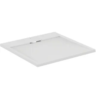 IDEAL STANDARD ULTRA FLAT S I.LIFE - Čtvercová sprchová vanička 800x800x30 mm v bílé barvě carrara - antibakteriální, protiskluzový povrch, bezbariérová, v souladu s DIN 18040, možnost řezání na míru, opravitelná, výška 30 mm #T5229FR - bílá carrara