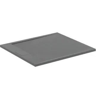 IDEAL STANDARD ULTRA FLAT S I.LIFE - Obdélníková sprchová vanička 1000x900x30 mm v křemenné šedé barvě - Antibakteriální, Protiskluzový povrch, Bezbariérová, podle DIN 18040, Lze řezat na míru, Opravitelná, výška 30 mm #T5231FS - Křemenná šedá