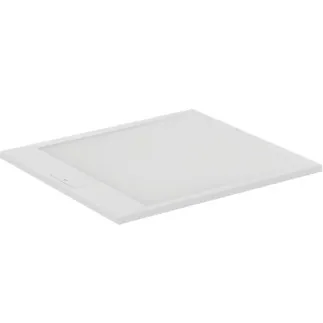 IDEAL STANDARD ULTRA FLAT S I.LIFE - Obdélníková sprchová vanička 1000x900x30 mm v kararské bílé barvě - Antibakteriální, Protiskluzový povrch, Bezbariérová, podle DIN 18040, Lze řezat na míru, Opravitelná, výška 30 mm #T5231FR - kararská bílá