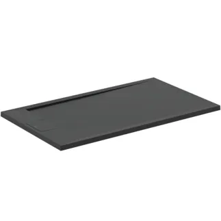 IDEAL STANDARD ULTRA FLAT S I.LIFE - Obdélníková sprchová vanička 1200x700x30 mm v černé barvě - antibakteriální, protiskluzový povrch, bezbariérová, v souladu s DIN 18040, možnost řezání na míru, opravitelná, výška 30 mm #T5233FV - břidlice