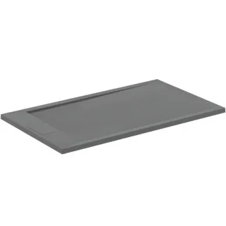IDEAL STANDARD ULTRA FLAT S I.LIFE - Obdélníková sprchová vanička 1200x700x30 mm v křemenné šedé barvě - Antibakteriální, Protiskluzový povrch, Bezbariérová, podle DIN 18040, Lze řezat na míru, Opravitelná, výška 30 mm #T5233FS - Křemenná šedá