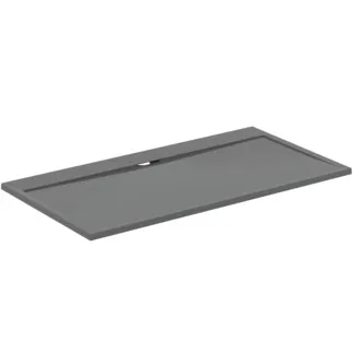 IDEAL STANDARD ULTRA FLAT S I.LIFE - Obdélníková sprchová vanička 1700x800x30 mm v křemenné šedé barvě - Antibakteriální, Protiskluzový povrch, Bezbariérová, podle DIN 18040, Možnost řezání na míru, Opravitelná, výška 30 mm #T5238FS - Křemenná šedá