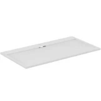 IDEAL STANDARD ULTRA FLAT S I.LIFE - Obdélníková sprchová vanička 1700x800x30 mm v kararské bílé barvě - Antibakteriální, Protiskluzový povrch, Bezbariérová, v souladu s DIN 18040, Lze řezat na míru, Opravitelná, výška 30 mm #T5238FR - Kararská bílá
