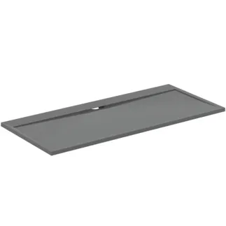 IDEAL STANDARD ULTRA FLAT S I.LIFE - Obdélníková sprchová vanička 2000x900x30 mm v křemenné šedé barvě - Antibakteriální, Protiskluzový povrch, Bezbariérová, podle DIN 18040, Lze řezat na míru, Opravitelná, výška 30 mm #T5243FS - Křemenná šedá