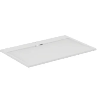 IDEAL STANDARD ULTRA FLAT S I.LIFE - Obdélníková sprchová vanička 1400x900x30 mm v kararské bílé barvě - Antibakteriální, Protiskluzový povrch, Bezbariérová, podle DIN 18040, Lze řezat na míru, Opravitelná, výška 30 mm #T5222FR - kararská bílá