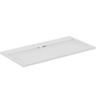 IDEAL STANDARD ULTRA FLAT S I.LIFE - Obdélníková sprchová vanička 1400x700x30 mm v kararské bílé barvě - Antibakteriální, Protiskluzový povrch, Bezbariérová, podle DIN 18040, Lze řezat na míru, Opravitelná, výška 30 mm #T5241FR - kararská bílá