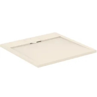 IDEAL STANDARD ULTRA FLAT S I.LIFE - Čtvercová sprchová vanička 800x800x30 mm z pískovce - antibakteriální, protiskluzový povrch, bezbariérová, podle DIN 18040, možnost řezání na míru, opravitelná, výška 30 mm #T5229FT - pískovec