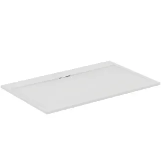 IDEAL STANDARD ULTRA FLAT S I.LIFE - obdélníková sprchová vanička 1600x1000x30 mm v bílé barvě carrara - antibakteriální, protiskluzový povrch, bezbariérová, v souladu s DIN 18040, možnost řezání na míru, opravitelná, výška 30 mm #T5232FR - bílá carrara