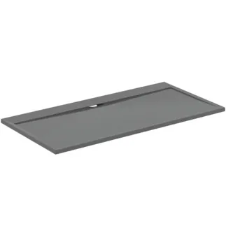 IDEAL STANDARD ULTRA FLAT S I.LIFE - Obdélníková sprchová vanička 1800x900x30 mm v křemenné šedé barvě - antibakteriální, protiskluzový povrch, bezbariérová, v souladu s DIN 18040, možnost řezání na míru, opravitelná, výška 30 mm #T5230FS - křemenná šedá